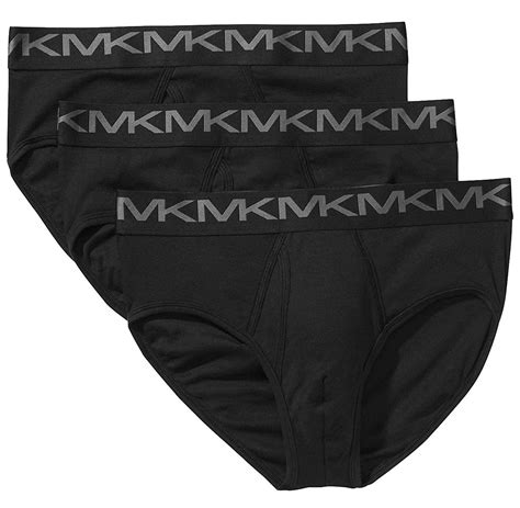 michael kors men's performance cotton classic briefs black|mk underwear.